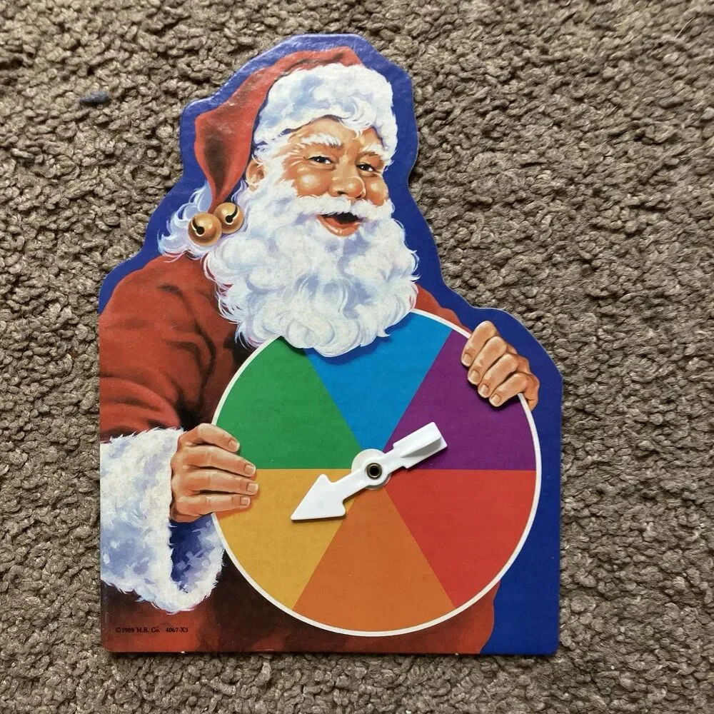 Santa's Special Delivery Board Game 1989 Replacement Part Santa Spinner Only